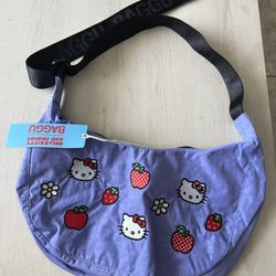 BAGGU Medium Crescent Bag Hello Kitty 