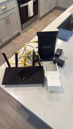 Netgear modem with tp link router and tp link WiFi extender