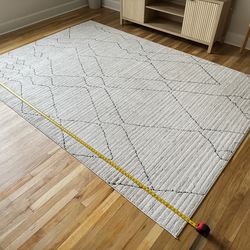 SAND CHARCOAL AREA RUG 6’7”x9’3”