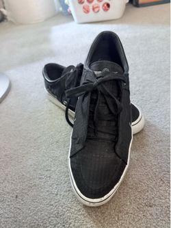 Sperry Boat Shoes Mens Size 11 Black Canvas Lace Up Casual Shoes