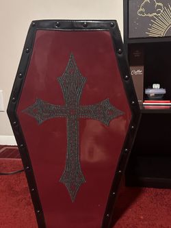 Gothic Killstar Red & Black Coffin Sleepover Bag