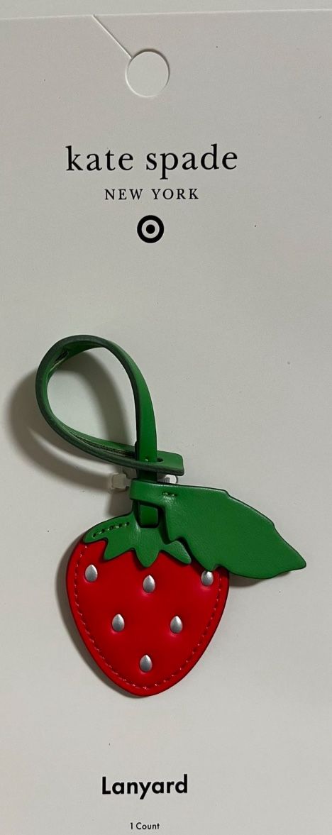 Kate spade Bag charm strawberry