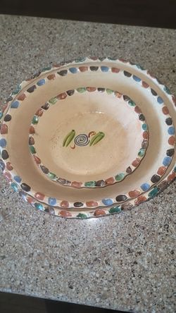 Beautiful serving dishes bought these in Mexico
