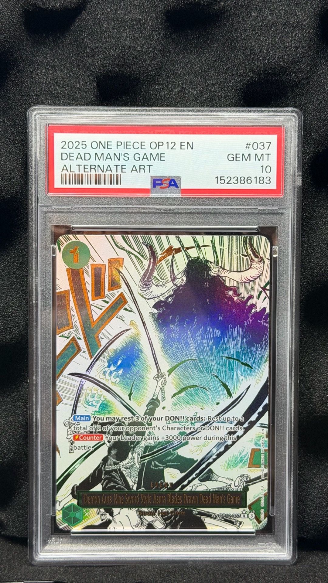 Dead Manβs Game OP12-037 - PSA 10