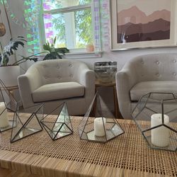 Hand solder Glass Candle Holder Or terrarium Set Of 8