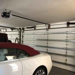 Garage Door Broken Spring Opener Off Track Adjustment Replace And Parts 