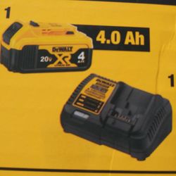 Dewalt Battery and Charge 4.0 Brand New.