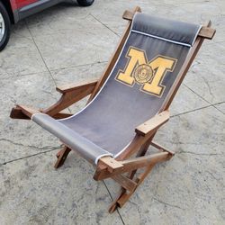 U of M Wooden Rocking Chair