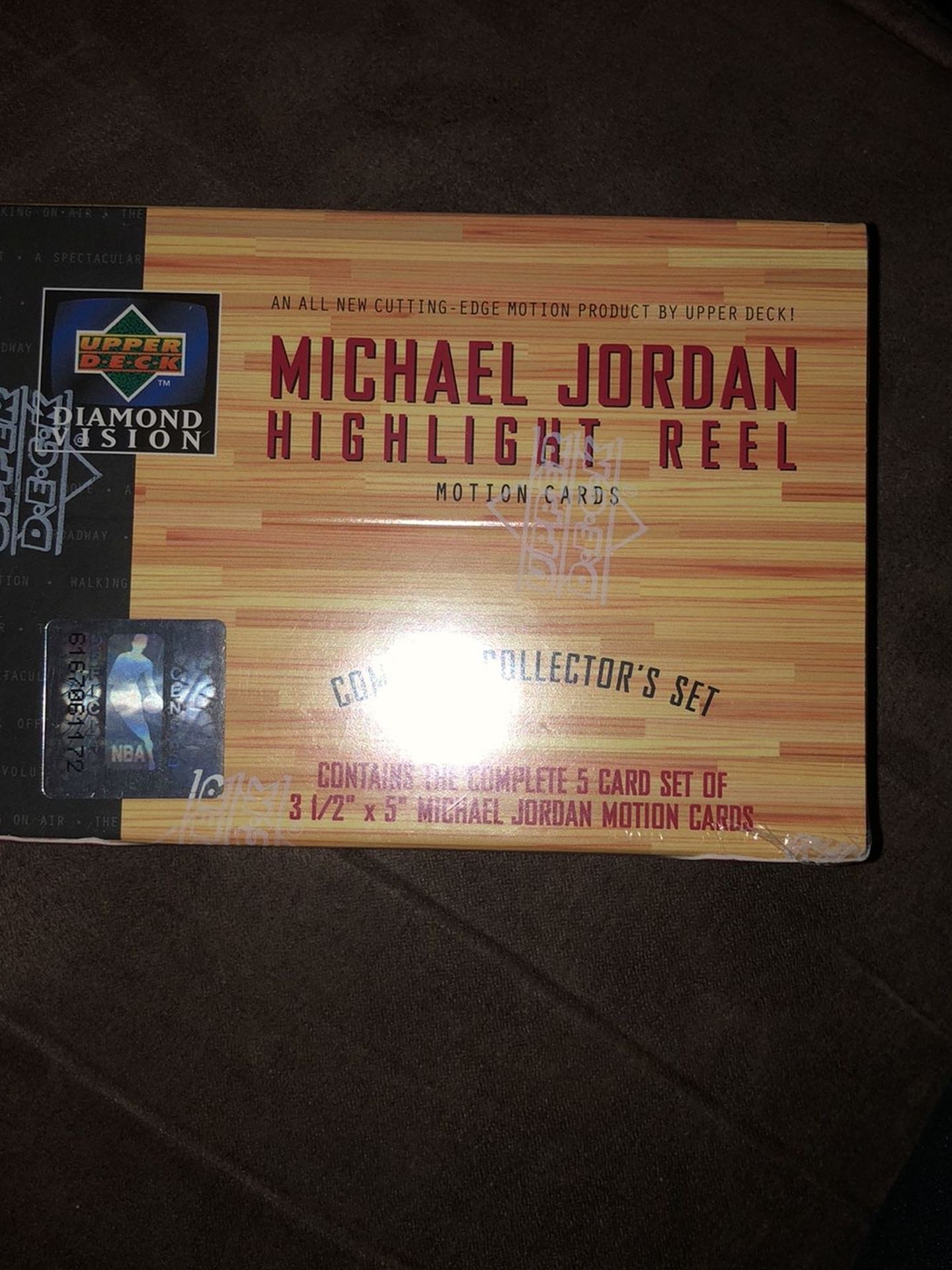 Jordan Upper Deck Highlight Reel Motion Cards Set Of 5 Sealed