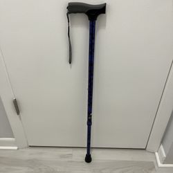 Blue Marble Adjustable Walking Cane