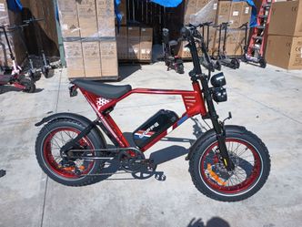 ENFFE Fat Tire Electric Bike Red