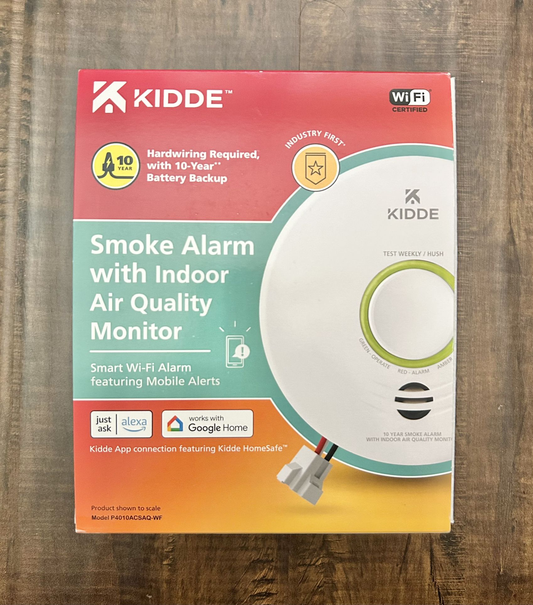 Kidde Smart Hardwired Wi-Fi Smoke Detector