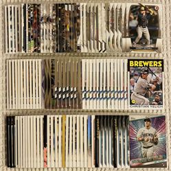 Milwaukee Brewers 110 Card Baseball Lot!