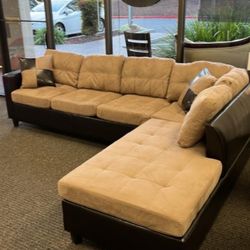 L Shaped Sectional Financing Available By ASHLEY 