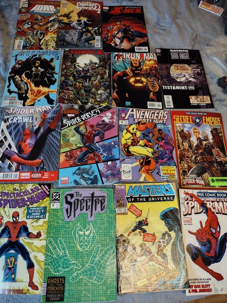 Spider-Man Master Of The Universe And Other Superhero Comic Books