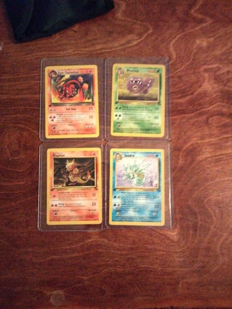 1999 Pokemon Set. All Of Them Are 1st Edition And Rare. 