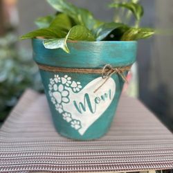 Dog Mom Garden Flower Pot