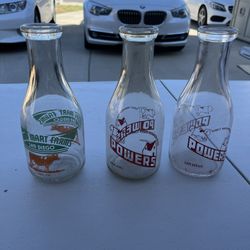 Milk Bottles Antique 