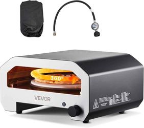 VEVOR 16" Propane Outdoor Pizza Oven with Auto-Rotating Stone