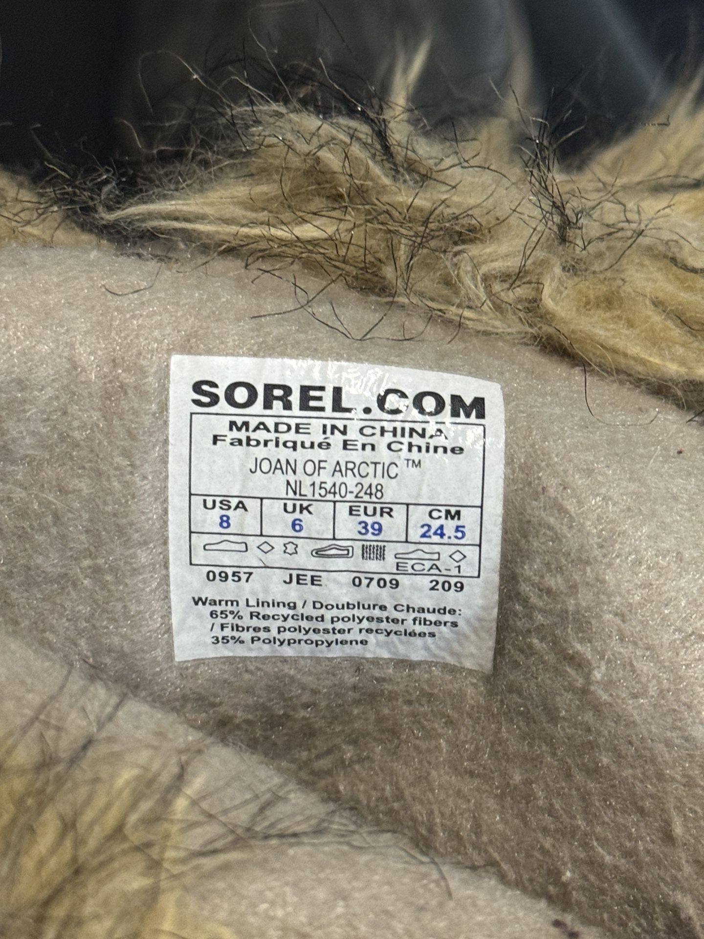 Sorel Joan of Arctic Women’s Size 8