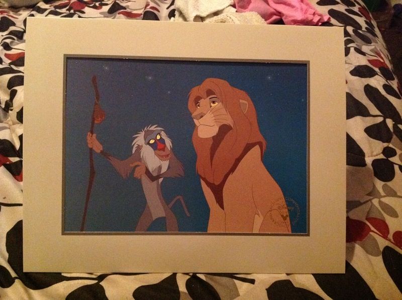 Disney 1995 the lion king lithograph