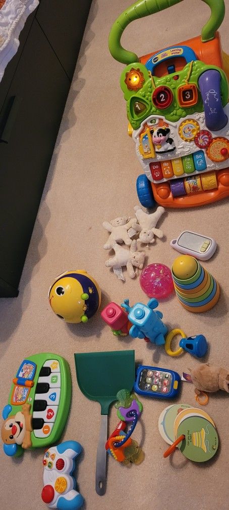 Vtech Sit To Stand Walker And A Lot Of Additional Infant Toys