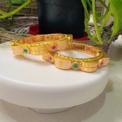 gold plated bangals 