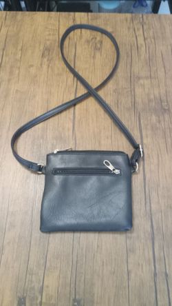 Black Crossbody Bag with Adjustable Strap