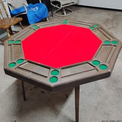 Vintage Poker Table 