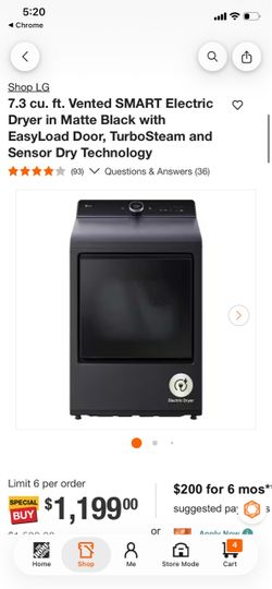 LG washer and dryer