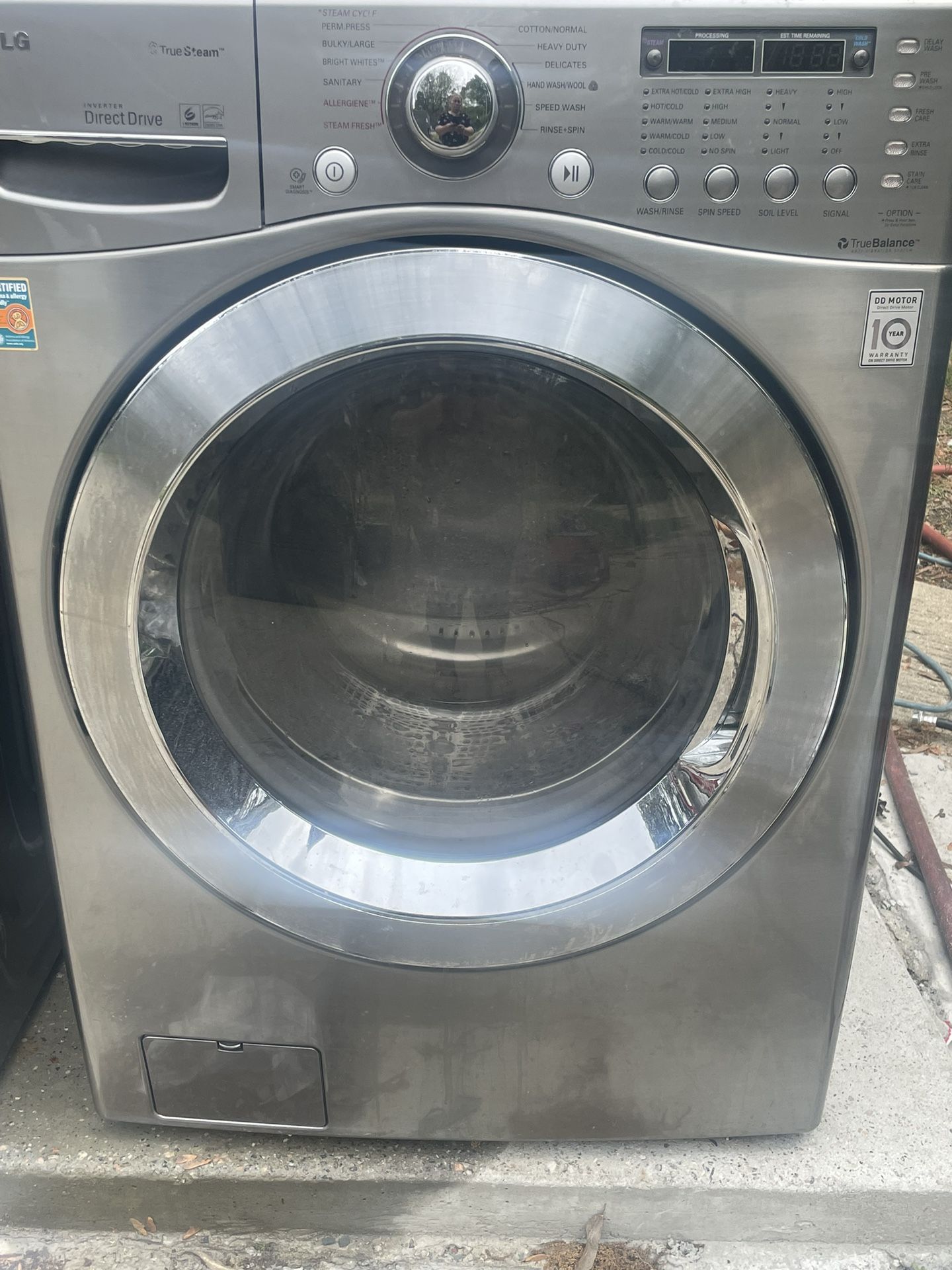 LG Washer And Dryer Set Stainless Steel Set