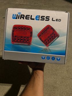LED Magnetic Wireless Trailer TailLight Kit For Trailer-Truck Towing Truck RV