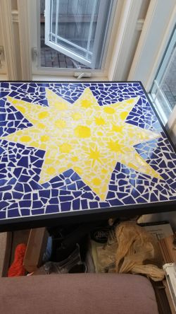 Mosiac Patio Table 31 1/2 × 31 1/2