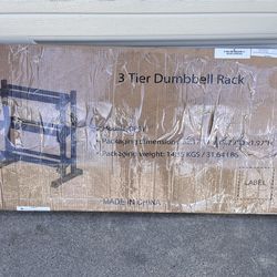 Brand new 3 tier dumbbell rack