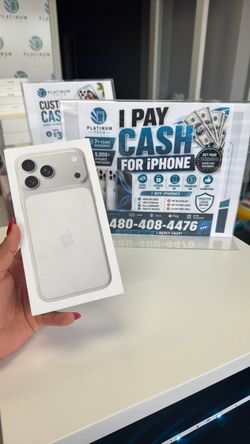 Unlocked iPhone 17 Pro Max silver 1tb