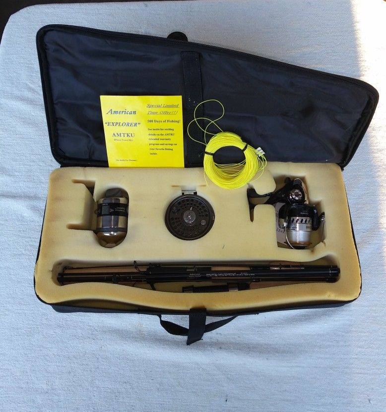 Brand New, Never Used American Explorer Travel Fishing Kit (Fly, Spin, &  Spincast) for Sale in Riverside, CA - OfferUp