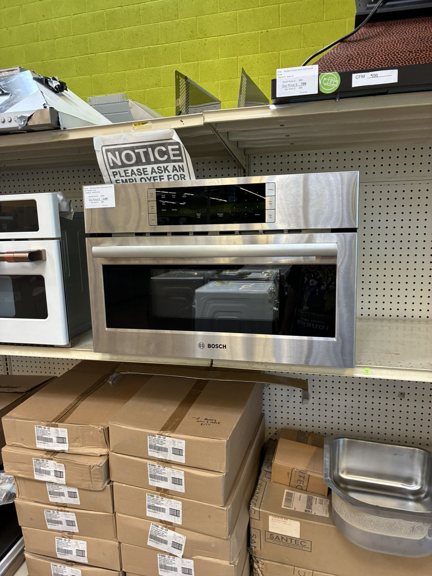 Built-in microwave Bosch 500 series 30 inch wide