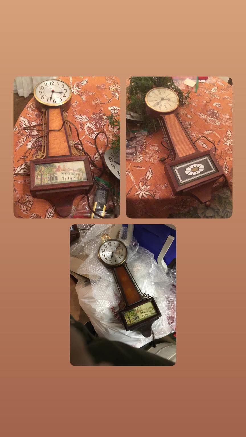 ANTIQUE BANJO CLOCKS-Electric-$50 Each