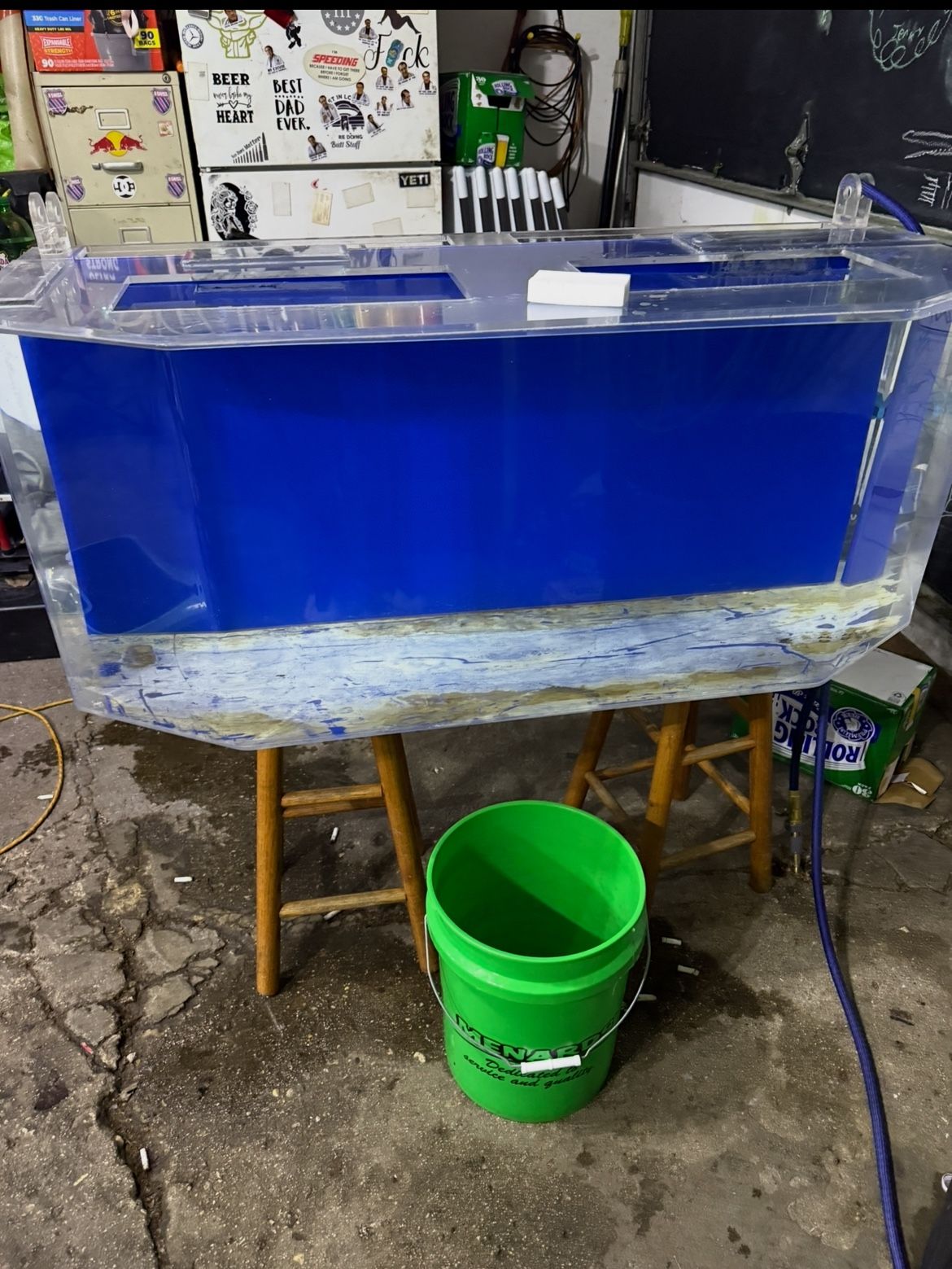 75 gallon acrylic hex fish tank with stand