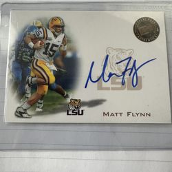 2008 Press Pass Matt Flynn On Card Auto