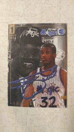 Shaquille O'Neal 1 Draft Pick RARE