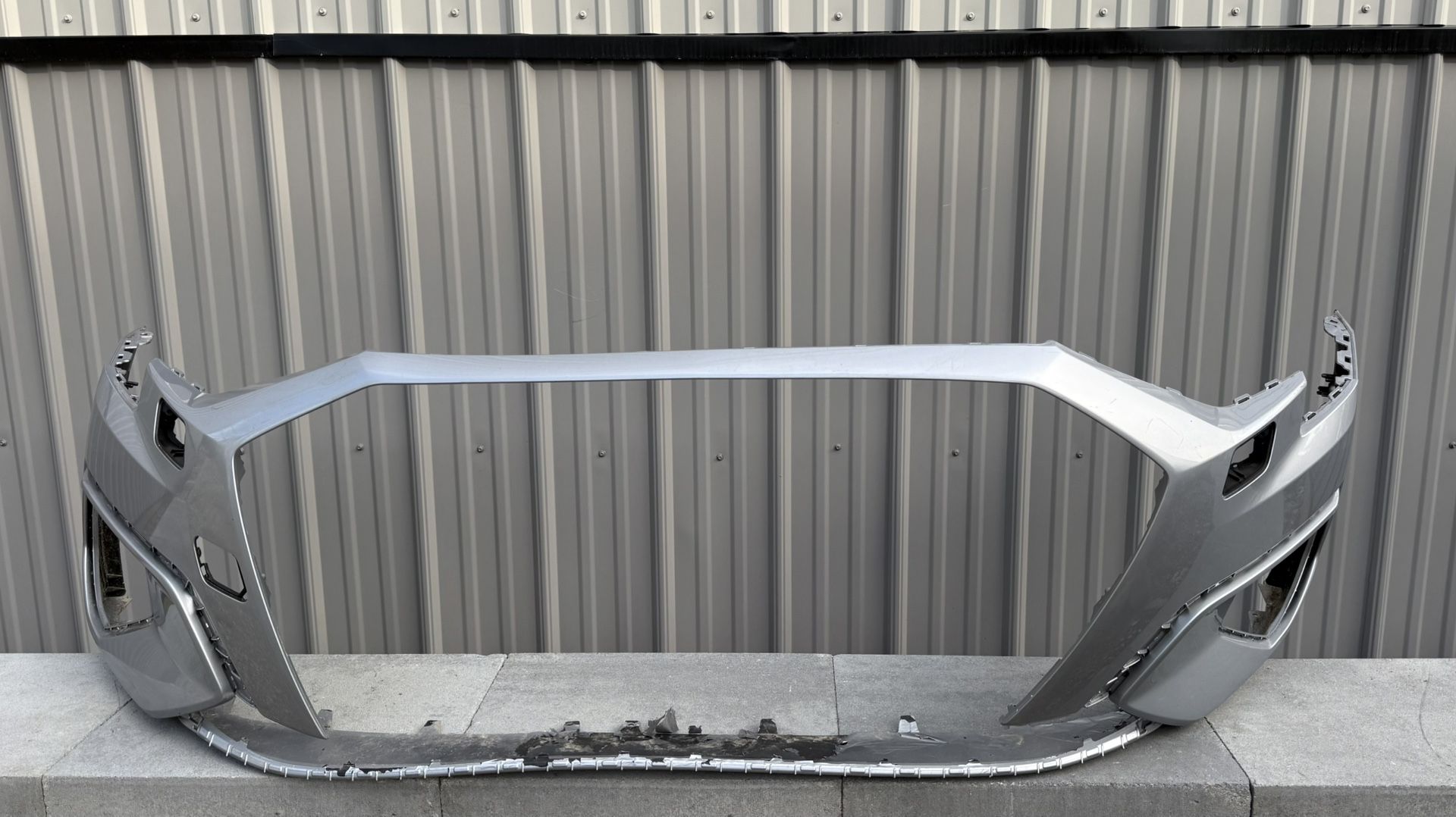 AUDI A3 SILVER 2021 2022 2023 S-LINE FRONT BUMPER ORIGINAL