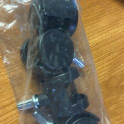 Caster Wheels (4) Black Stem Caster Wheels 