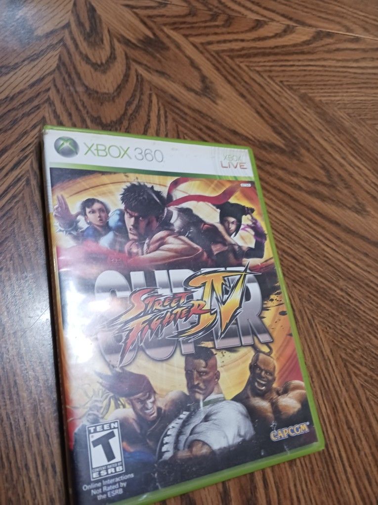 Super Street Fighter IV. 
Xbox 360 game.
