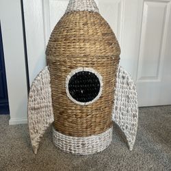 Rocket Ship Hamper/Toy Bin