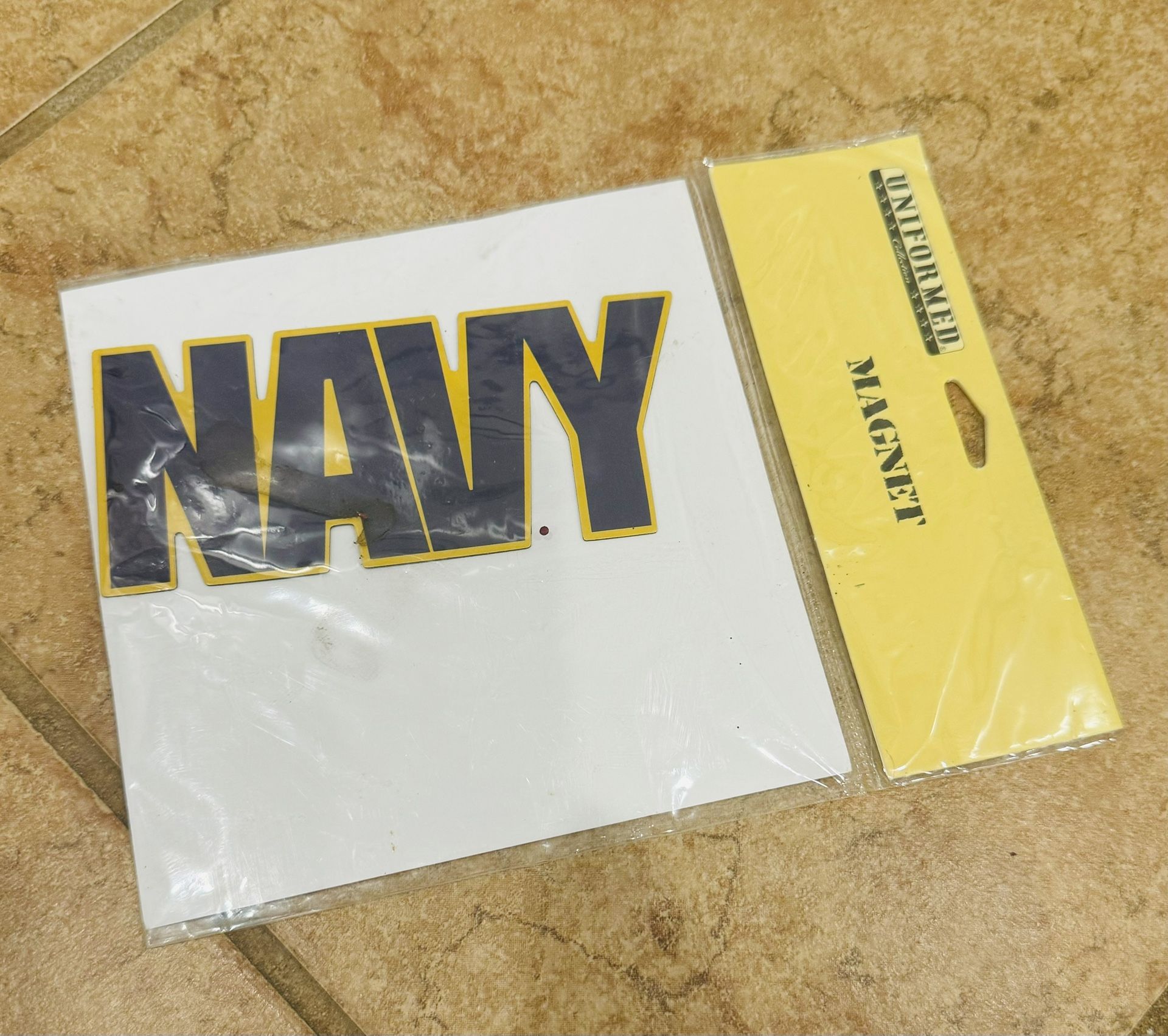 Navy Magnet 5”x2.25” Size $5 