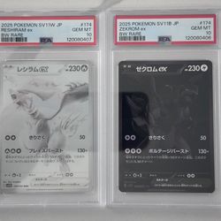 Zekrom & Reshiram Sequential Set PSA 10