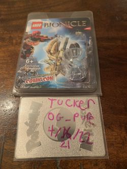 Lego Bionicle Sealed NYCC Clear Tahu Mask! Comic Con Exclusive Limited Edition Hard To Find Mask  