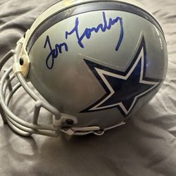 Dallas cowboys Riddell mini helmet by 3 Tom ,Bob,Dorset