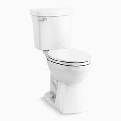 kohler Maxton two-piece elongated toilet, 1.28 gpf NEW